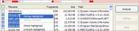 defrag files 0319 Defragment files instead of whole drive